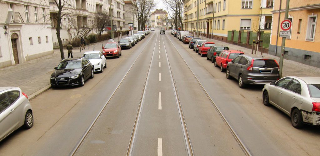 Zustand der Siegfriedstraße im Winter 2017/18